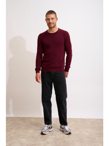 Just Cashmere Kasjmieren trui "Gabin" bordeaux