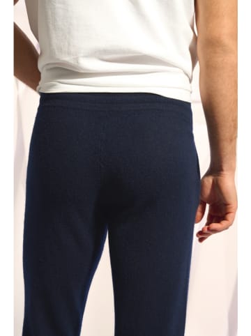 Just Cashmere Kaschmir-Hose "Gareth" in Dunkelblau