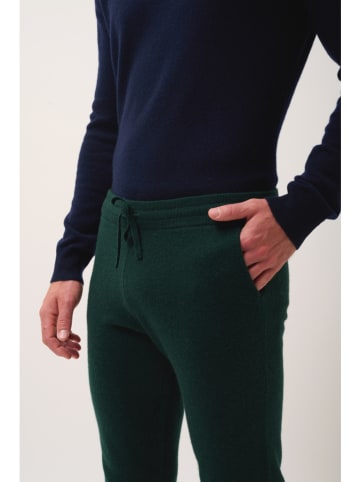 Just Cashmere Kasjmieren broek "Gareth" groen