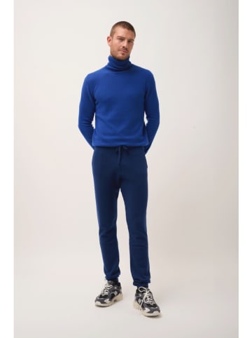 Just Cashmere Kaszmirowe spodnie "Gareth" w kolorze granatowym