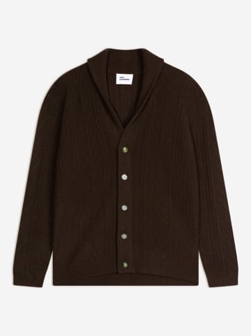 Just Cashmere Kaszmirowy kardigan "Garma" w kolorze brązowym