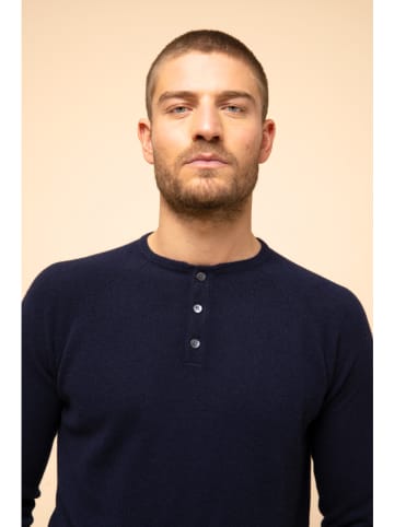 Just Cashmere Kaszmirowy sweter "Guzman" w kolorze granatowym