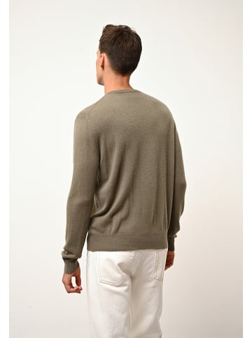 Just Cashmere Kaszmirowy sweter "Howard" w kolorze khaki