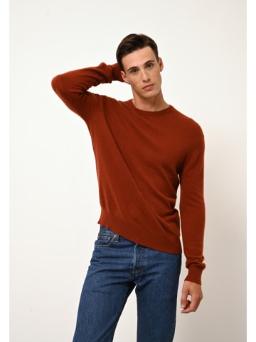 Just Cashmere Kaszmirowy sweter "Howard" w kolorze ceglanym