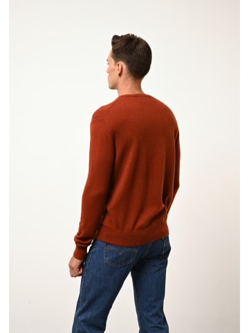 Just Cashmere Kaszmirowy sweter "Howard" w kolorze ceglanym