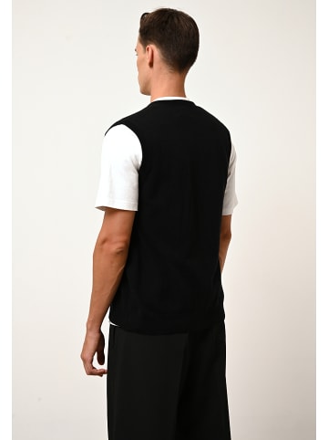 Just Cashmere Kaszmirowa kamizelka "Lana" w kolorze czarnym