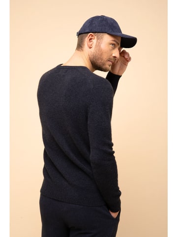 Just Cashmere Kaszmirowy sweter "Nathan" w kolorze granatowym