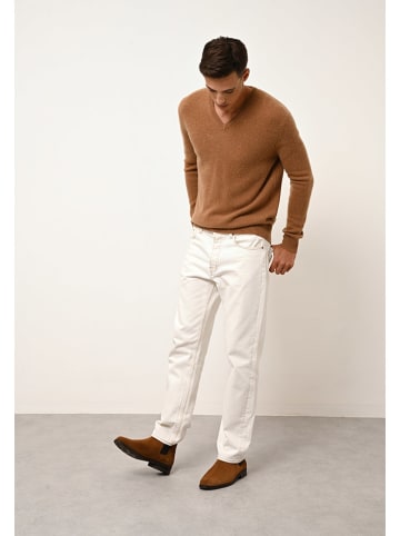 Just Cashmere Kaschmir-Pullover "Nathan" in Hellbraun