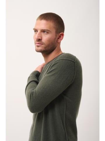 Just Cashmere Kaschmir-Pullover "Noe" in Dunkelgrün