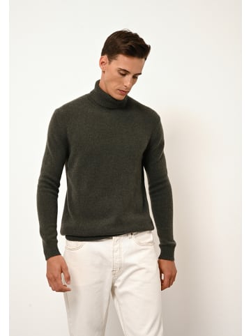 Just Cashmere Kaschmir-Rollkragenpullover "Sacha" in Dunkelgrün