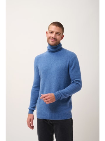 Just Cashmere Kaschmir-Rollkragenpullover "Sacha" in Blau