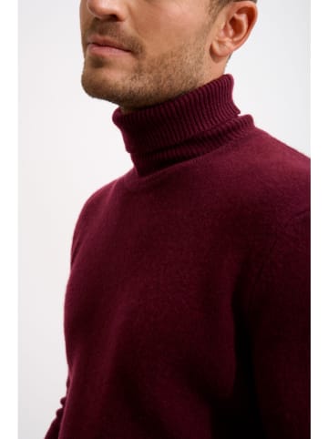 Just Cashmere Kaszmirowy golf "Sacha" w kolorze bordowym