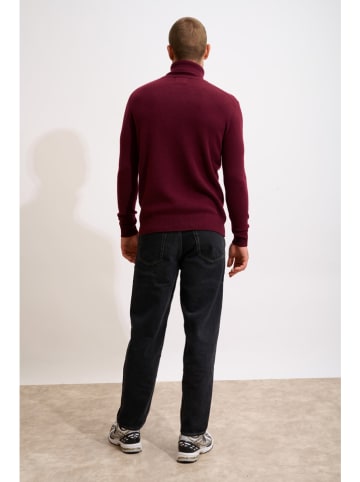 Just Cashmere Kaszmirowy golf "Sacha" w kolorze bordowym