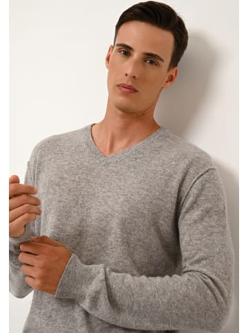 Just Cashmere Kaszmirowy sweter "Tom" w kolorze szarym