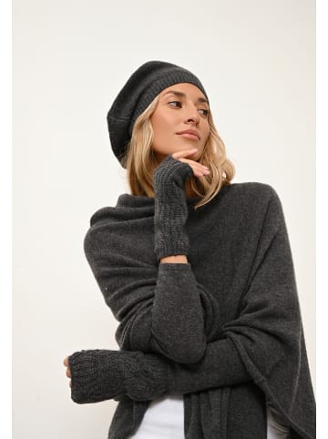 Perfect Cashmere Kasjmieren armstulpen "Bale" antraciet