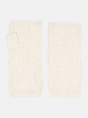 Perfect Cashmere Kaszmirowe mankiety "Bale" w kolorze kremowym