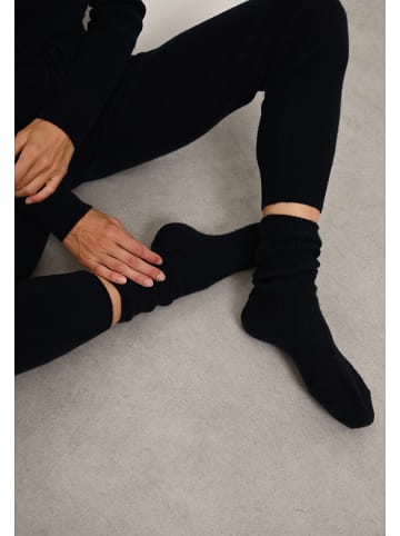 Just Cashmere Kaschmir-Socken "Dayaya" in Dunkelblau