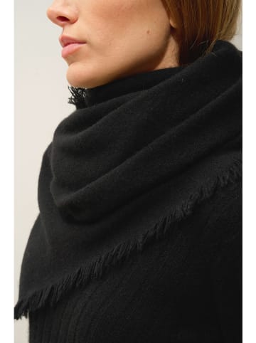 Perfect Cashmere Kaschmir-Schal "Huacho" in Schwarz - (L)100 x (B)90 cm