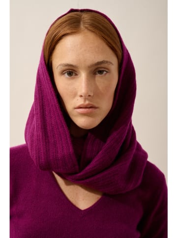 Just Cashmere Kasjmieren colsjaal "Hutton" bordeaux - (L)65 x (B)50 cm