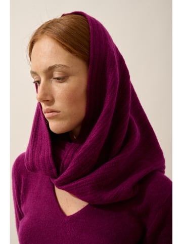 Just Cashmere Kasjmieren colsjaal "Hutton" bordeaux - (L)65 x (B)50 cm