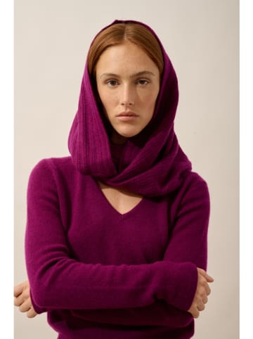 Just Cashmere Kaschmir-Loop-Schal "Hutton" in Bordeaux - (L)65 x (B)50 cm