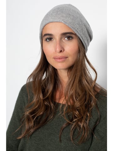 Just Cashmere Kasjmieren muts "Lauren" grijs