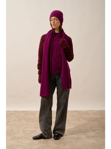 Just Cashmere Kaschmir-Schal "Lea" in Lila - (L)180 x (B)30 cm