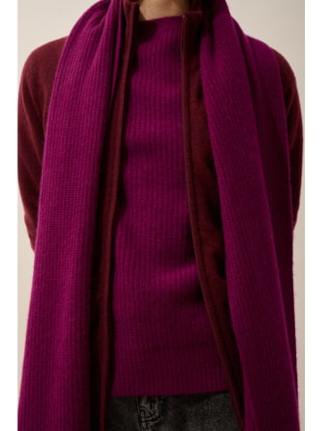 Just Cashmere Kaszmirowy szal "Lea" w kolorze fioletowym - 180 x 30 cm