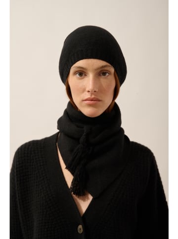 Just Cashmere Kasjmieren sjaal "Lima" zwart