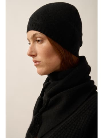 Just Cashmere Kaszmirowy szal "Lima" w kolorze czarnym