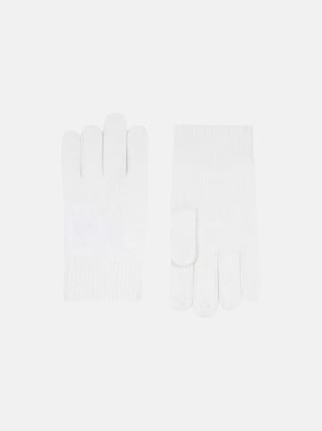 Perfect Cashmere Kaszmirowe rękawiczki "Yann" w kolorze białym