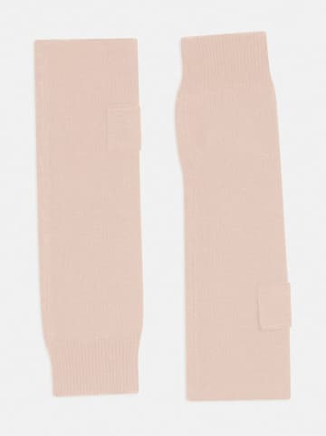 Just Cashmere Kaszmirowe mankiety w kolorze beżowym