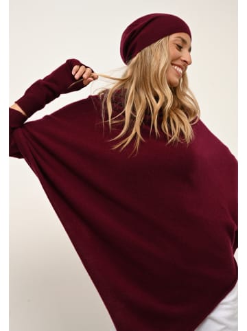 Perfect Cashmere Kaszmirowe mankiety "Zoe" w kolorze bordowym