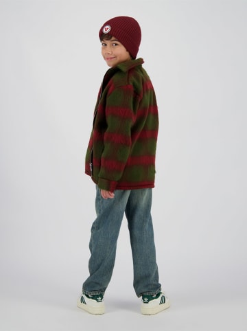 Vingino Kurtka "Leon" w kolorze oliwkowo-czerwonym