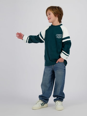 Vingino Longsleeve "Hunter" in Grün/ Weiß