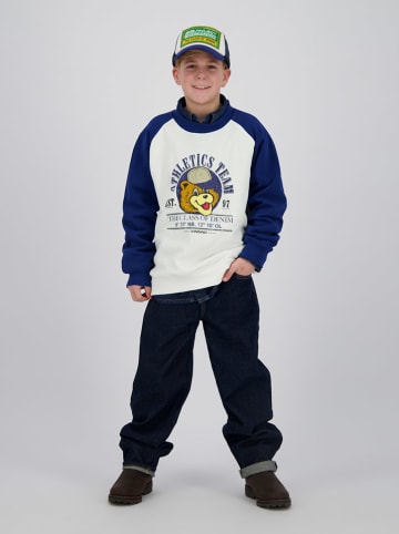 Vingino Sweatshirt "Nero" blauw/wit