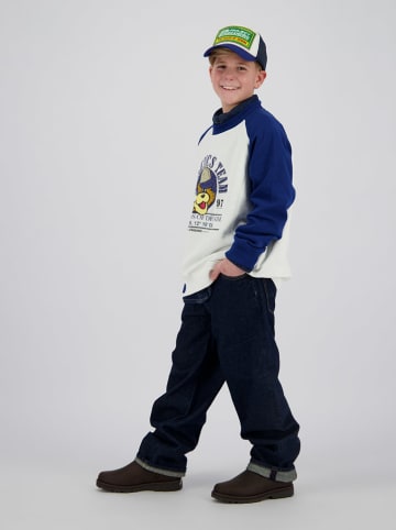 Vingino Sweatshirt "Nero" in Blau/ Weiß