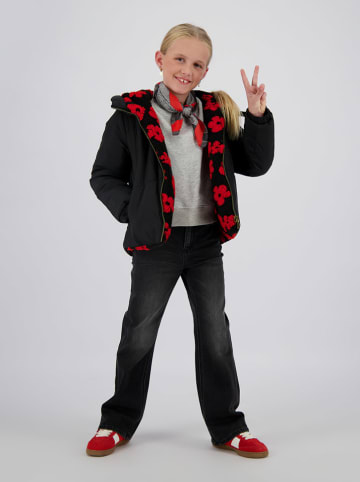 Vingino Omkeerbare jas "Tara" zwart/rood