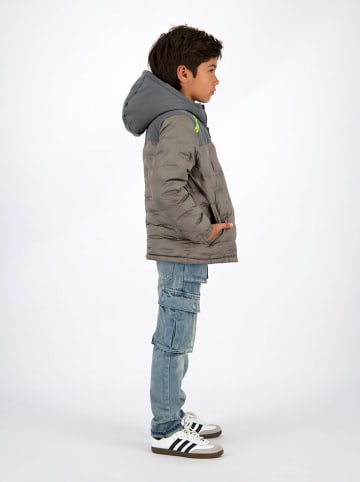 Vingino Kurtka pikowana "Tain" w kolorze szaro-zielonym