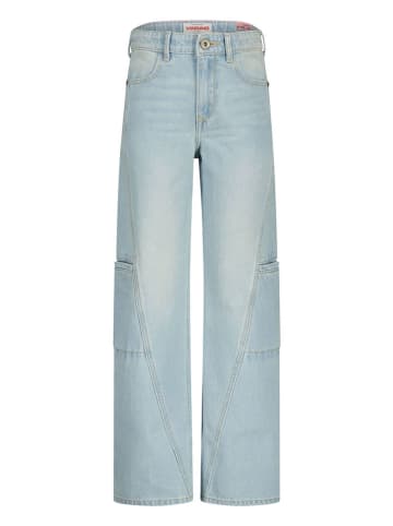 Vingino Bojówki dżinsowe w kolorze błękitnym
