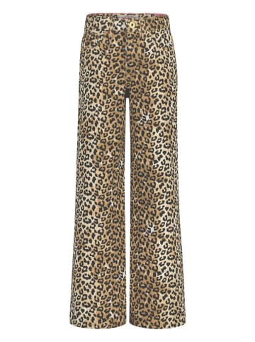 Vingino Spijkerbroek "Cassie" - extra wide fit - bruin/zwart