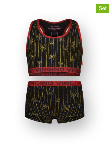 Vingino 2-częściowy zestaw bielizny w kolorze czarno-żółtym