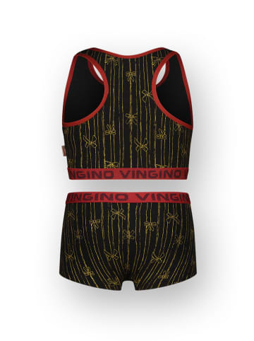 Vingino 2-częściowy zestaw bielizny w kolorze czarno-żółtym