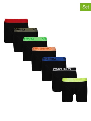Vingino 7er-Set: Boxershorts in Schwarz