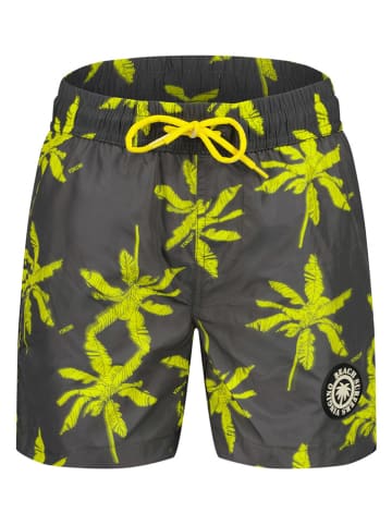 Vingino Badeshorts in Anthrazit/ Gelb