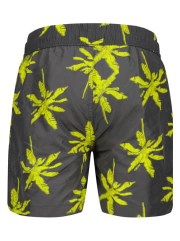 Vingino Badeshorts in Anthrazit/ Gelb