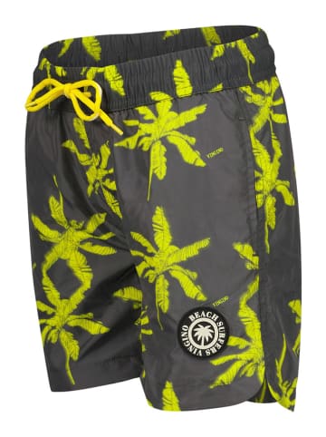 Vingino Badeshorts in Anthrazit/ Gelb