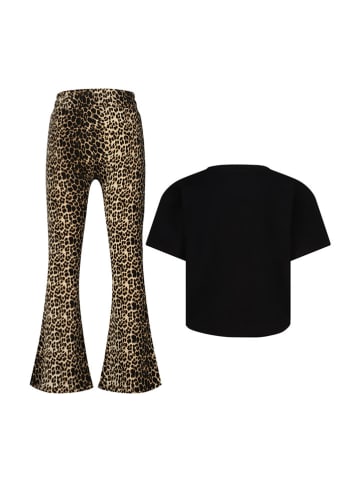 Vingino Pyjama in Schwarz/ Beige