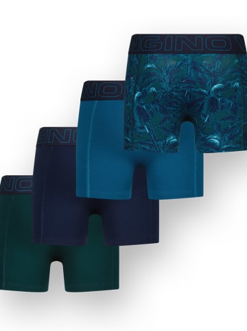 Vingino 4-delige set: boxershorts donkerblauw/turquoise