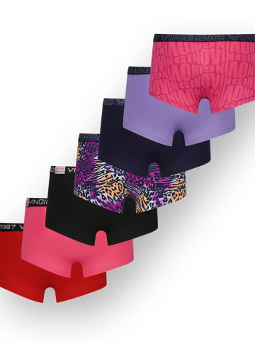Vingino 7-delige set: boxershorts zwart/paars/roze